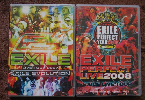 「EXILE　LIVETOUR2007」 「EXILE　PERFECTLIVE2008」 　　中古 DVD　２本セット　 　 　 送料無料　450