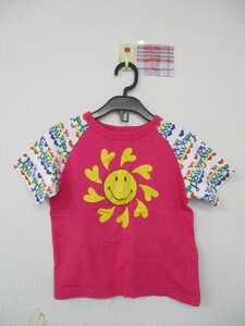 ★ FLASH UP KIDS 半袖Tシャツ ピンク/ニコちゃん（１１０）