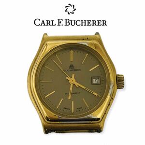 * ultra rare * BUCHERER Karl Fb spatula self-winding watch lady's wristwatch operation goods Switzerland made antique Vintage bshula- clock rare goods 