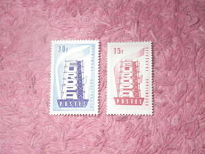 フランス切手　ヨーロッパ切手　１９５６年発行　未使用