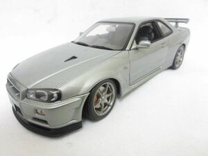 オートアート 日産 スカイライン/AUTOart NISSAN SKYLINE R34 GT-R V-SPECII 1/18 シルバー