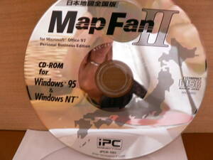 送料最安 120円 CDI13：Ｍap FanⅡ 日本地図全国版　for Microsoft Office'97 Personal Business Edition Win95/NT対応 by iPC　