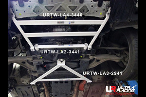 [Ultra Racing] front member brace Lexus GS300H AWL10 12/01- 300H [LA4-3440]