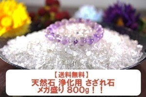 【送料無料絵】メガ盛り 800g さざれ 小サイズ ヒマラヤ 水晶 クオーツ パワーストーン 天然石 ブレスレット 浄化用 さざれ石 チップ ※5