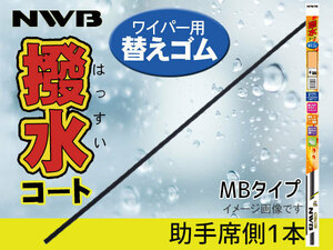 NWB 撥水ワイパー 替えゴム アコードツアラー CW1 CW2 H20.12～H25 助手席側 550mm 幅10mm