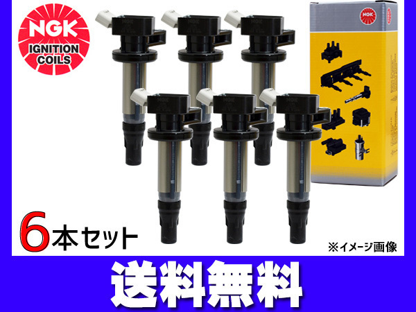 ティアナ PJ31 イグニッションコイル 6本 NGK 国産 正規品 点火 日本特殊陶業 送料無料