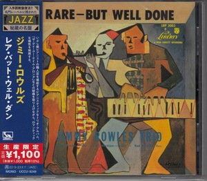 【CD】ジミー・ロウルズ　/　レア・バット・ウェル・ダン　/　新品CD　JAZZ秘蔵の名盤【新品：送料100円】