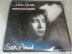 EPA4634　ジュリアン・レノン JULIAN LENNON/　スティック・アラウンド / オールウェイズ・シンク・トゥワイス　/　国内盤7インチEP 盤良好