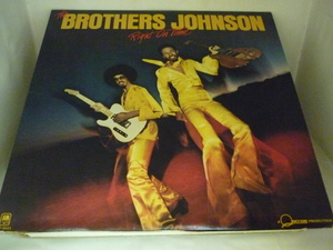 LPA12896　THE BROTHERS JOHNSON ブラザーズ・ジョンソン　/　RIGHT ON TIME　/　カナダ盤LP 盤良好