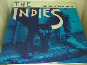 LPA10361　V.A.(KENZI,GASTUNK,SIDIM,THE POGO,LIP CREAM,キャー 等）/　THE INDIES LIVE SELECTION 86 TO 87 / 中古2LP