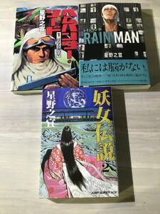 星野之宣 作品 ３冊 (レインマン 1巻、ベムハンター・ソード１巻、妖女伝説２）　SM308