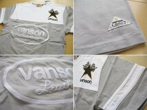 vanson バンソン半袖Tシャツ Mサイズ グレー P976-C 刺繍 プリント メンズ 新品 お洒落 _画像3
