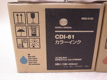 新品未使用★コニカミノルタ CDI-61 青×2個 赤×4個 計6本 カラーインク/純正【即日出荷/引取可/大阪発】_画像2