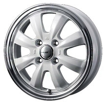 WEDS グラフト８S 14x4.5J +45 4H/P.C.D.100 ホワイト MAX(L900) 向け ホイール4本 送料無料/条件有_画像2