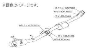 自動車関連業者直送限定 柿本 マフラー HYPER FULLMEGA N1+ Rev. NISSAN 日産 スカイライン クーペ ER34 2.5 NA (N31354)