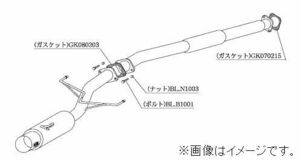 自動車関連業者直送限定 柿本 マフラー HYPER FULLMEGA N1+ Rev. 三菱 ランサーエボリューション 7 8 8 MR GH-CT9A 4G63 (M31307)