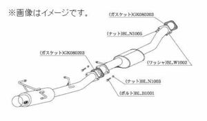 自動車関連業者直送限定 柿本 マフラー HYPER FULLMEGA N1+ Rev. NISSAN 日産 シルビア S14 2.0 ターボ SR20DET (N31330)