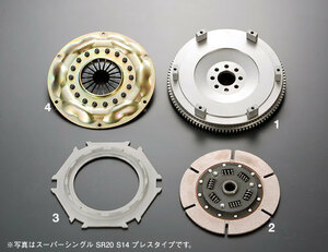 OS技研 スーパーシングル クラッチ SXE10 アルテッツァ プレスカバー ALTEZZA 3S-GE (専用スリーブベアリング付)