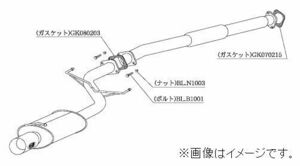 自動車関連業者直送限定 柿本 マフラー Kakimoto・R 三菱 ランサーエボリューション VII VIII VIII MR GH-CT9A 4G63 (MS307)