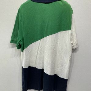 TOMMY HILFIGER/トミーヒルフィガー ポロシャツ メンズ L/Gサイズ 緑/グリーン 白/ホワイト  紺/ネイビー K1796の画像4