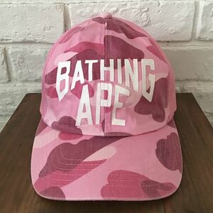 Pink camo new york logo メッシュ キャップ a bathing ape BAPE trucker hat cap エイプ ベイプ ピンク 迷彩 NYC 帽子 NIGO v41