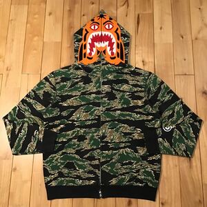 タイガー パーカー Sサイズ tiger camo tiger full zip hoodie a bathing ape BAPE エイプ ベイプ アベイシングエイプ 迷彩 zy2