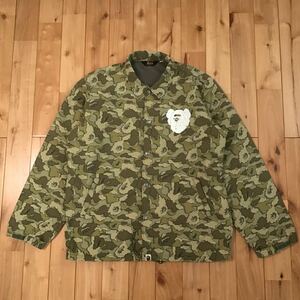 ★激レア★ kaws × BAPE cloud camo コーチジャケット Mサイズ a bathing ape jacket エイプ ベイプ アベイシングエイプ カウズ nigo k74