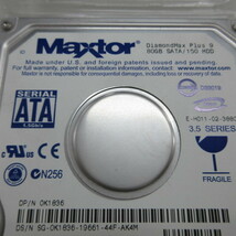 Maxtor　DiamondMax　Plus 9　SATA接続/150　80GB　HDD　(あ)_画像2