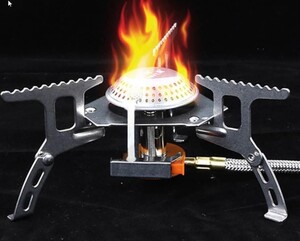 注目 オマケ付き CB・OD両対応 キャンプ用 シングルバーナー BBQ 変換アダプタプレゼント 調理 料理 キャンプ アウトドア