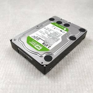 【中古パーツ】3.5 SATA 3TB 1台 正常 WDC WD30EZRX 使用時間5920H ■HDD837