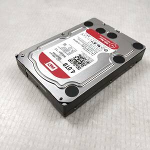 【中古パーツ】3.5 SATA 4TB 1台 正常 WDC WD40EFRX 使用時間8814H ■HDD611