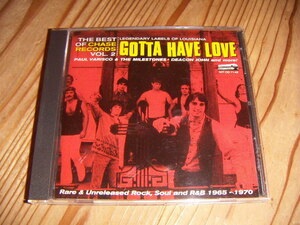 ●即決！CD：THE BEST OF CHASE RECORDS VOL.2 GOTTA HAVE LOVE :Deacon John The Aubry Twins Paul Varisco & The Milestones：2枚組