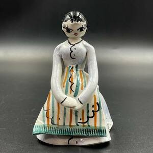 ビンテージ北欧雑貨　陶芸品 人形 女の子　