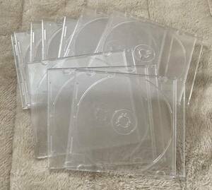 DVD ケース　透明　10枚セット　CDケース　半透明