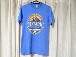 新品 90年代 ビンテージ OLYMPIC NATIONAL PARK オリンピック国立公園 アメリカ トレイル ハイキング キャンプ 海外旅行 Tシャツ Sサイズ