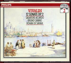 独盤2CD　アッカルド　ヴィヴァルディ　ヴァイオリン・ソナタ集　op.2