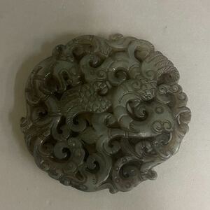 古玉 彫刻 古美術 唐物 中国 古玩 時代物 藏出 重さ30g
