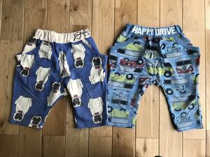  man Kids trousers shorts bru dog car pattern 100 centimeter set 