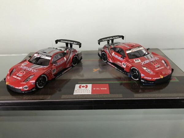 送料無料　1/43 ザナヴィ　フェアレディZ ニスモZ 2006 ミニカー　セット　サイン入り　スーパーGT XANAVI NISMO MODEL SET FAIRLADYZ