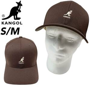 カンゴール キャップ 帽子 8650BC ウール フレックス フィット メンズ レディース ブラウン S/M KANGOL WOOL FLEXFIT BASEBALL 新品