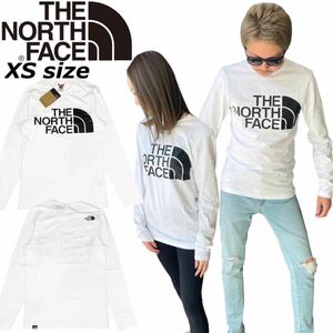 ザ ノースフェイス ロンT 長袖 Tシャツ ハーフドーム ロゴ NF0A5585 スタンダード ホワイト XSサイズ THE NORTH FACE STANDARD TEE 新品