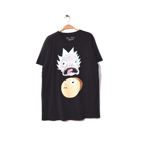 【送料無料】カートゥーンネットワーク テレビアニメ リックアンドモーティー Tシャツ メンズL Rick and Morty アメカジ 古着 BB0300