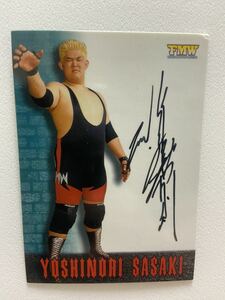 マンモス佐々木　直筆サインカード　autograph Card FMW さくら堂