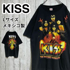 ☆送料無料☆ ALSTYLE アルスタイル KISS キッス バンドTシャツ Lサイズ ブラック 両面プリント 21S-38