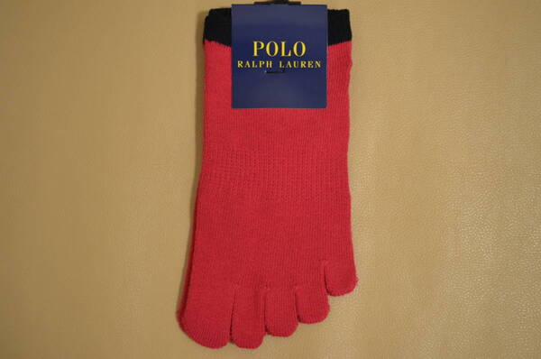 新品 未使用 タグ付き 女性 POLO RALPH LAUREN ポロラルフローレン 5本指ソックス 送料無料