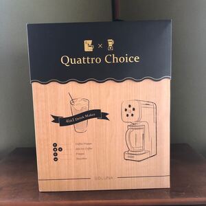 (未使用 美品)SOLUNA Quattro Choice QCR-85B-NWH (ナチュラルウッド) コーヒーメーカー