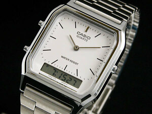 カシオ CASIO アナデジ 腕時計 AQ230A-7 ホワイトの商品画像