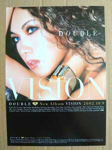 超貴重！◆DOUBLE◆ダブル◆「VISION」非売品チラシ◆フライヤー