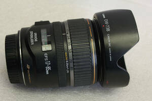 即決。送料無料。中古。カビあり。キャノン　EFS17-85mm　F4-5.6IS　USM　APS-C　カメラレンズ　管理B13