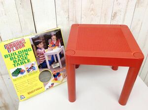 [ BUILDING BLOCK BASE TABLE ] block base table MADE IN USA 385mm×385mm×380mm secondhand goods LEGO Lego DUPLO Duplo 